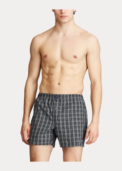 Boxer Polo Ralph Lauren Hombre Grises Oscuro / Rayas - Woven Cotton - JIVMT0183